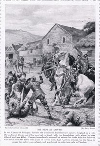 El motín en Dover AD1051, años 1920 de Henry A. Payne